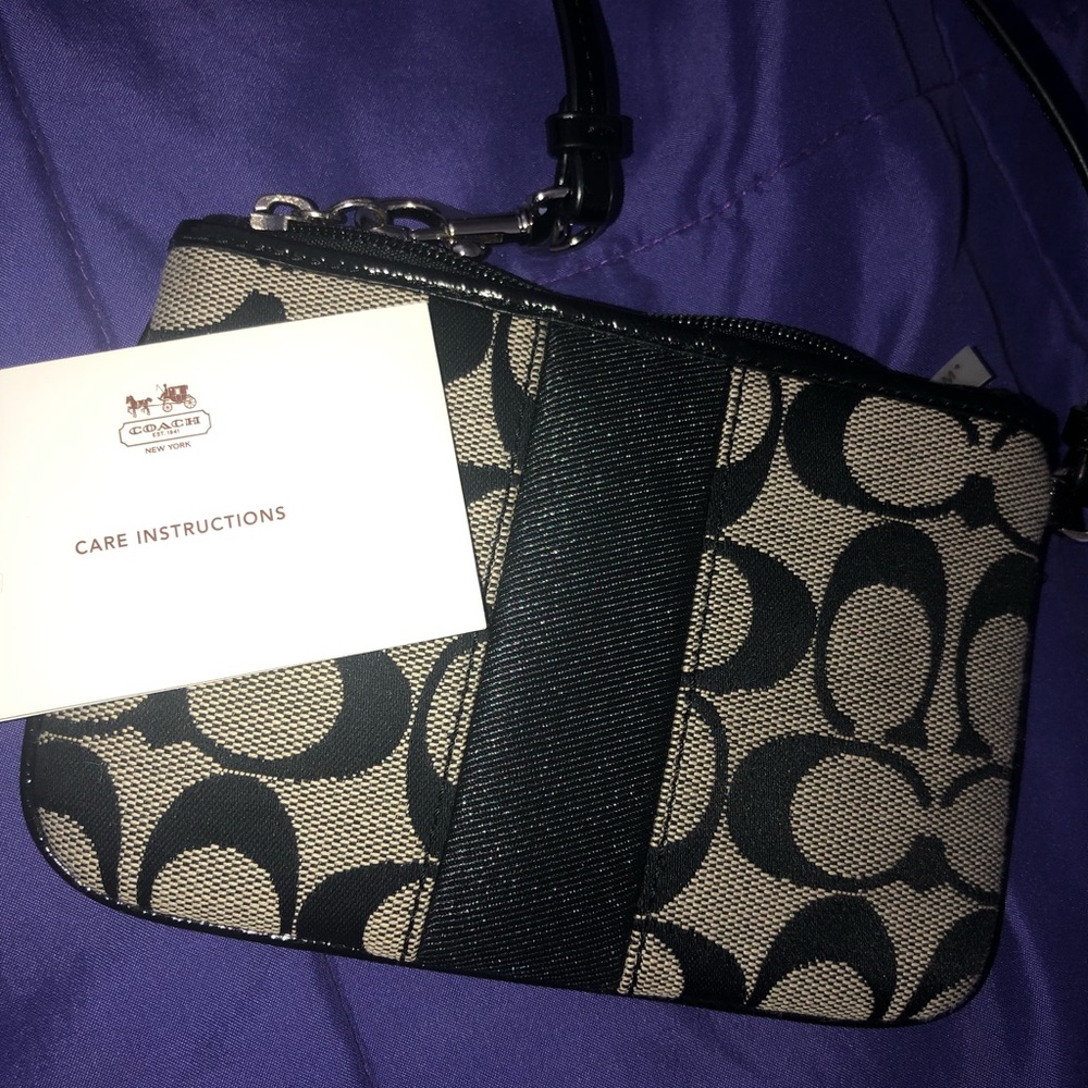 Coach Small Wristlet in Signature Color